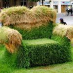 Эко-кресло из травы